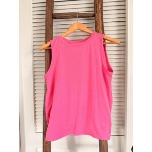 Athleta Hot Pink Sleeveless Open Back Athletic Tank Top XS Activewear